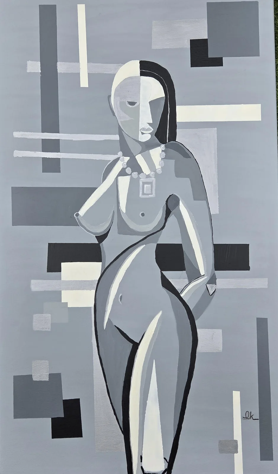Katarzyna Lewandowska — Geometryczny Akt 002 Monochrom