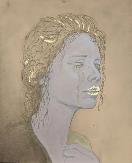 Katarzyna Lewandowska — Łzy, malarstwo akrylowe