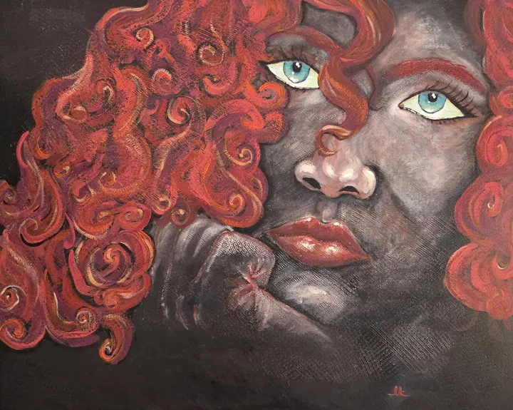 Katarzyna Lewandowska — Ignis, obraz akrylowy